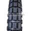 New pattern motorcycle tire with butyl or natural rubber tube