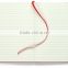 red pu address notebook with elastic band