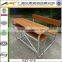 Classroom Furniture Double seat school desk and chairs