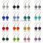 Sparkle CZ Crystal Ball 925 Silver Shamballa Hook Earring for Wedding Party