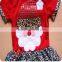 Latest kid's boutique dresses baby girl's Christmas fancy design cotton dresses