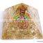 Reiki Pyramid | Manufacturer Of Big Orgone Crystal Quartz Pyramid With Flower Of Life Symbol And Crystal Point | Crystal Pyramid