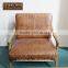 Wholesale Wooden Frame And Genuine Leather Combination Armchair,Luxury Sofas,Coffee Sofa