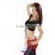 SWEGAL belly dance lace training top,dance transparency top B13060