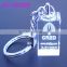 popular professional gift laser engraving logo crystal keychain