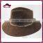 Fedora Hat Wide Brim Suede Panama Hat Brown Wholesale Men Fedora Hat