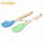 FDA/LFGB Wood Handle Printed Good Function Silicone Ktichen Spatula