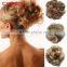 synthetic clip on messy hair bun extension chignon hair piece wig                        
                                                Quality Choice