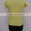 Plain dye hojari fabric round neck t-shirts & womans & girls wear / Light yellow color t-shirts