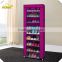 Factory direct foldable 10tiers shoe rack cabinet