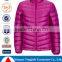 2016 Fashion Design Polyester Mini Ripstop Shell DWR Treatment Stand Collar Womens Down Parka