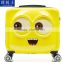 Cute Cartoon Minions Kid School Travel Trolley ABS PC Luggage Bag