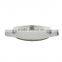 Stainless steel serving tray with mirror effect