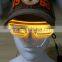 Yellow EL Shutter glasses / EL light Shutter glasses / EL Flashing Shutter glasses