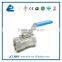 Sanitary one piece female thread ball valve