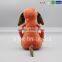 Manufacture Orange Dog with Bone Plush Animal Toy for Gifts