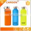 Durable pretty design frosted glass water bottle