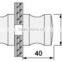 BH-29 Cylinder knob bathroom accessory small glass door handle shower door handle door and window handle