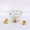 Decorative Bowl 24K Gold Foil Wedding Gift Dinnerware Gift Gold Rim Bowl