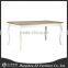 country style white wood dining table