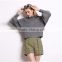 Wholesale 2016 Autumn Fashion Women Wool Blend Jumper Vintage Puff Sleeve Turleneck Oversized Knitted Pullover Sweater