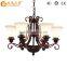 Modern Continental antique glass chandelier, creative decorative wrought iron chandelier