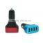 OEM full aluminum bottom quick electric 4 usb car mobile charger adapter