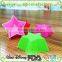 2016 newest kids baking in star shape silicone cupcake mould
