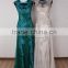 Fancy Embroidery Appliqued Beaded Sexy Sleeveless Charming Classy Lady Prom Dresses