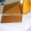 Gold tea dark brown glass Colored glass