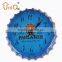 Beautiful metal bottle cap decor wall clock