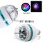 E27 3 Watt Triangle Bulbs RGB Color Changing Crystal Ball Effect DJ Disco Lamps LED Auto Rotating Stage Light