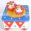 Boxed Wooden Clockwork Dancing Sister Music Box Musical Box
