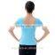 2015 wholesale light blue wrap front gymnastic T-shirt