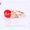 Fashion Rose Gold Plated Finger Band Butterfly With Zircon Women's Essential Oil Aroma Rings