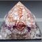 Amethyst Orgone Pyramid with Crystal point