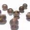 AAA Quality Smoky Hydro Quartz Fancy Faceted Handmade Big Hole Round Ball Beads