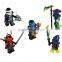 HOT Ninjago Building Blocks Mini Plastic Figure/OEM Kids Super Hero Assorted Plastic Figures/Wholesale Blocks Plastic Figures