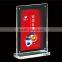 High class acrylic table card holder for hotel use