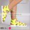 New fashion design flat casual jelly female shoes 2016