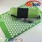Complete Acupressure Mat Combo | Acupressure Mat & Pillow Combo(Green) Back & Neck Pain Relief Treatment