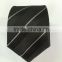 Men's navy 100% silk tie with diamond strip design