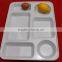 Malaysia Made Melamine 6 Compartments Plate