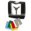 Hot removable plastic table clock for gift