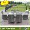 Restaurant furniture 6 seater rattan dining set