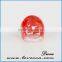 Red flower resin ring resin inlay rings, handmade eco-friendly resin rings for women