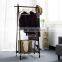 wood coat rack Customizable Antique Wooden Valet Dress Hanging Stand Coat Rack