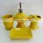 wholesale yellow bathroom accessories set