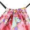Customized Cheap Polyester Draw String kids drawing bag