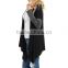 Stylish Girls Ladies Women Fashion 95% Rayon 5% Spandex Black Open Cardigan with Long Sleeve Cardigan Sweaters Wholesale